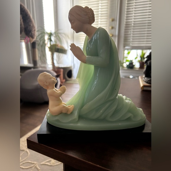 Other - G. Ruggeri Sculpture Mother and Child
Praying Bianchi Made in Italy